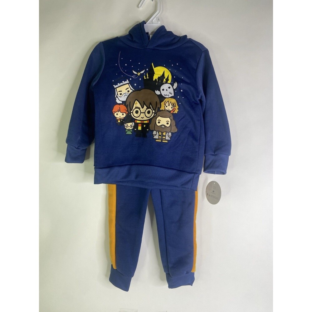 Harry Potter Long Sleeve Hoodie Sweatshirt Top Pants Outfit Set Kids Boys 3T
